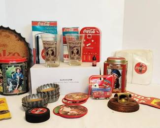 CocaCola Vintage Items Lot 4, Games Bar Items