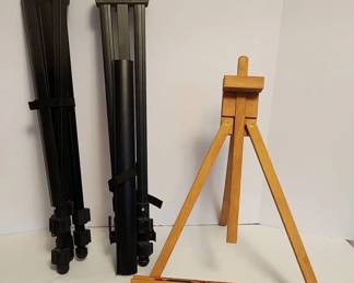 Three Artist Easels