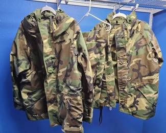 Two Camouflage Jackets 1 Pair of Pants