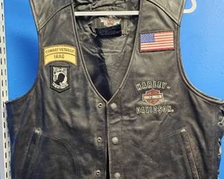 Leather Harley Vest