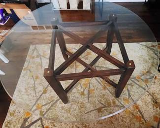 Glass Top Dining Table