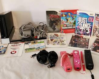 Wii with Accessories Games