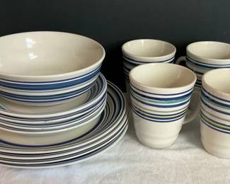 Gibson Stoneware Rio or Candy Stripe