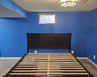 King Pressed Wood Platform Bed