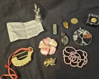Costume Brooches, Pendants More