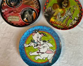 Vintage Melamine Movie Themed Plates