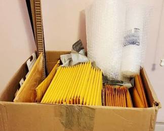 Box of Shipping EnvelopesVarious Sizes and Kinds