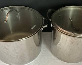 Two Tromintina Professional Stock Pots