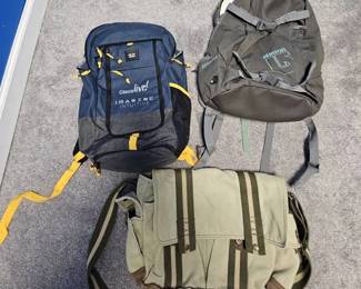 Two Backpacks Canvas Messenger Bag