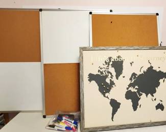 Three Cork Dry Erase Boards Life is a Journey Picture