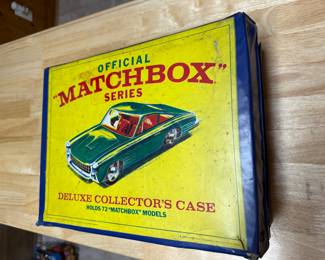 Matchbox collectors’ case full of cars