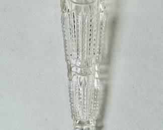 American Sterling Silver Mounted And Cut Glass Chatelaine Perfume Bottle