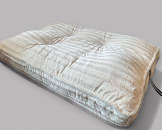 Bessie & Barnie Ivory Rectangular Luxury Dog Bed, Size L