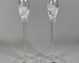 Lenox "Windswept" Crystal Candlesticks