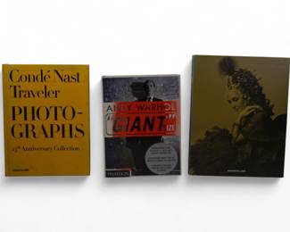 Two Assouline Books: 'Bals: Legendary Costume Balls...' & 'Conde Nast Traveler Photography' (3)