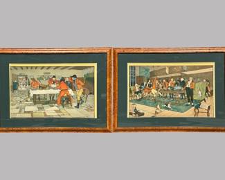 Cecil Aldin (British 1870 - 1935) The Fallowfield Hunt Series: The Breakfast And The Supper, C. 1900