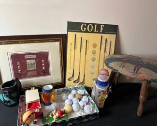 Golf Decor and collector Golf Balls Bundle.