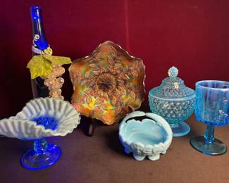 Blue Accent Glassware 