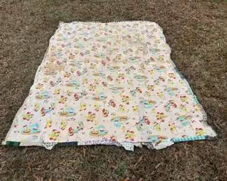 Vtg. Baby Duck Quilt