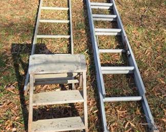 15 Extension Ladder And 2 Step Ladder