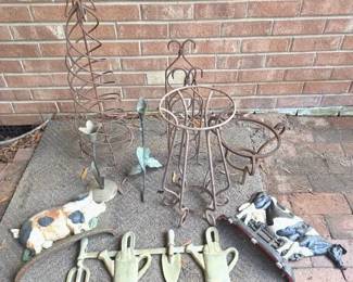 Cast Iron Yard Decor Mystery Lot