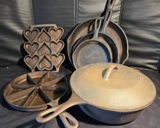 Collection Of Cast Iron Cookware