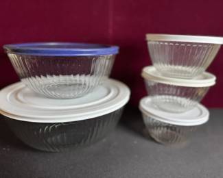 10 Piece Lidded Pyrex Glass Storage Set