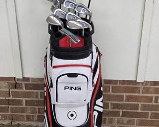 Ping Bag, Callaway Clubs And Ping Putter