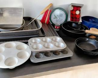 Holiday Cookware and Candles Mystery Lot