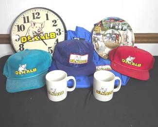 Collection Of Vintage DeKalb Merchandise 
