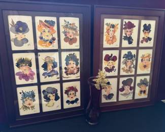 Unique Wall Art And Red Vase