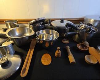 Revereware Steel Body Copper Bottom, Mixing Bowls Abd More