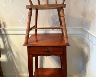 Vintage Accent Table And Childs Chair