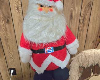 Large stuffed Pepsi Santa