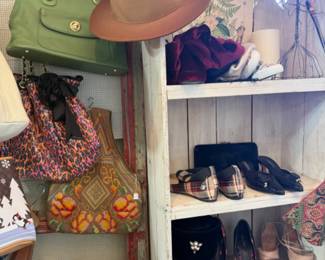 shoes, hats, purses