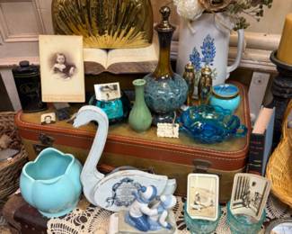 vases, brass vase, pitchers, doilies