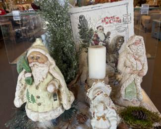 vintage santas and frameable vintage santa art