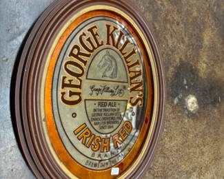 Vintage George Killian’s Irish Red advertising bar mirror 
