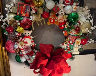 Vintage and vintage inspired one of a kind Christmas wreaths