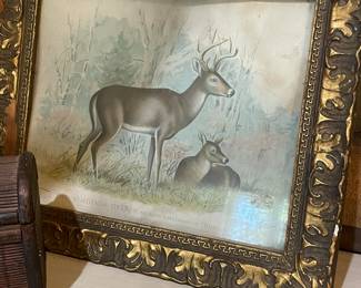 Vintage deer print