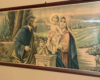 Vintage Holy Family print