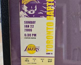 Kobe Bryant 81 point game ticket