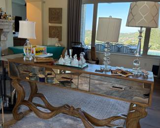 Wood & Mirror Credenza by Ambella Home Collection