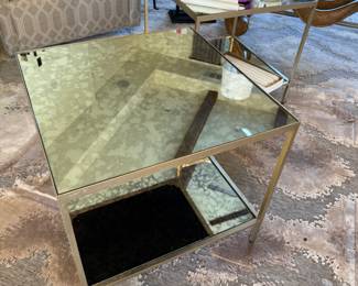 Metal & Glass Side Tables