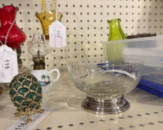 vintage glassware & misc
