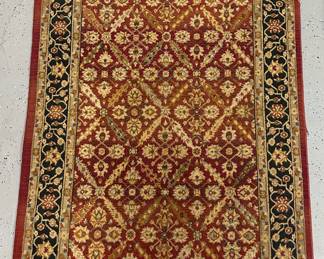 Traditional rug about 5 x 8'