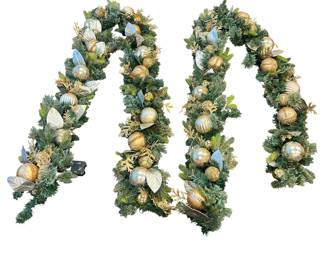 $250 Balsam Hill 10' Biltmore Legacy Christmas Garland with Ornaments