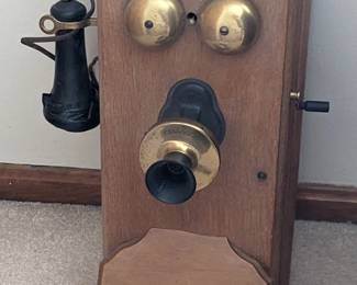 Genuine Antique Crank Telephone