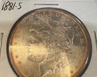 1881 S Morgan Silver Dollar