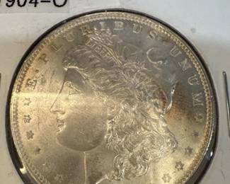 1904 O Morgan Silver Dollar
